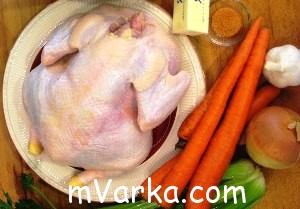 Курица с диким рисом и овощами в медленном режиме