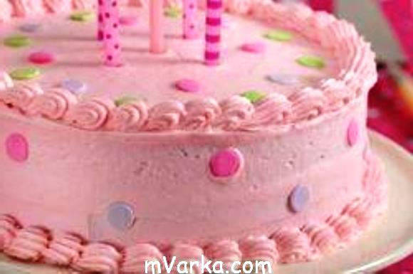 Ванильный детский торт на день рождения